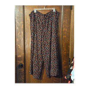 CKH ClockHouse Floral Light Flowy Stretch Pants Plus Size